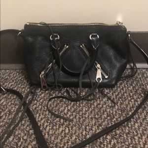 black rebecca minkoff crossbody purse
